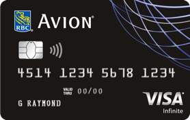 rbc visa infinite avion travel redemption